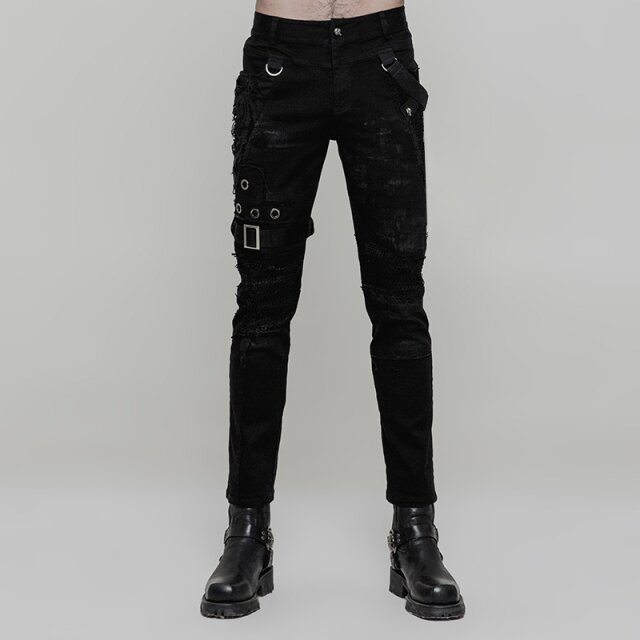 Punk- / Gothic- Hose Demon im Fetzen-Look 5XL