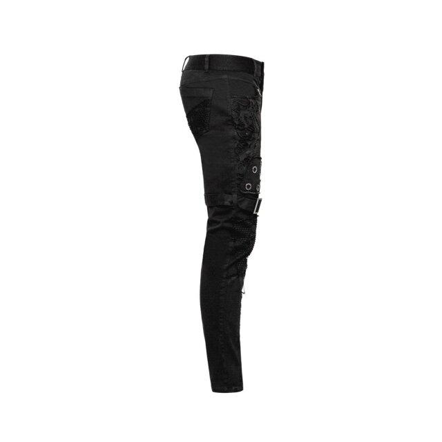 Punk- / Gothic- Hose Demon im Fetzen-Look 5XL