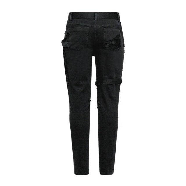 Punk- / Gothic- Hose Demon im Fetzen-Look 5XL
