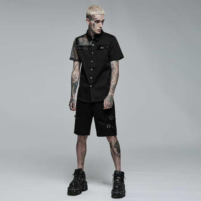 Punk Rave Short Sleeve Shirt Tortured