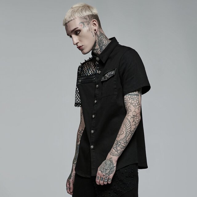 Punk Rave Kurzarmhemd Tortured M
