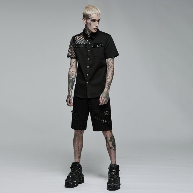 Punk Rave Kurzarmhemd Tortured M