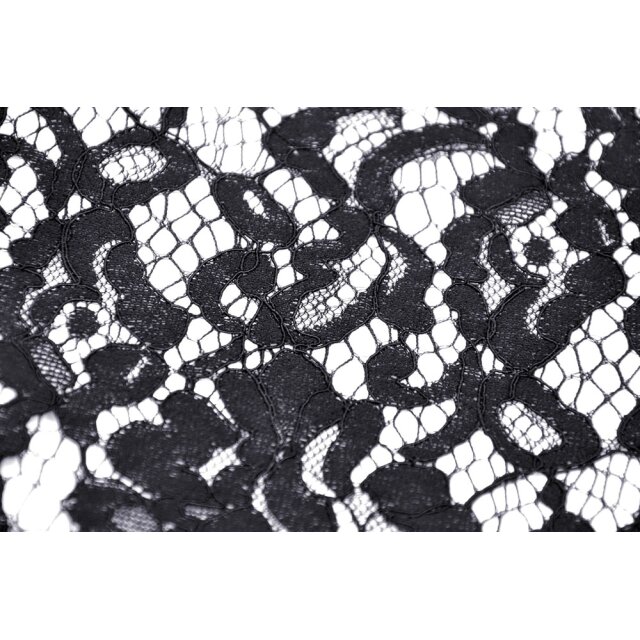 Pencil skirt Haunted Palace with flounces and lace