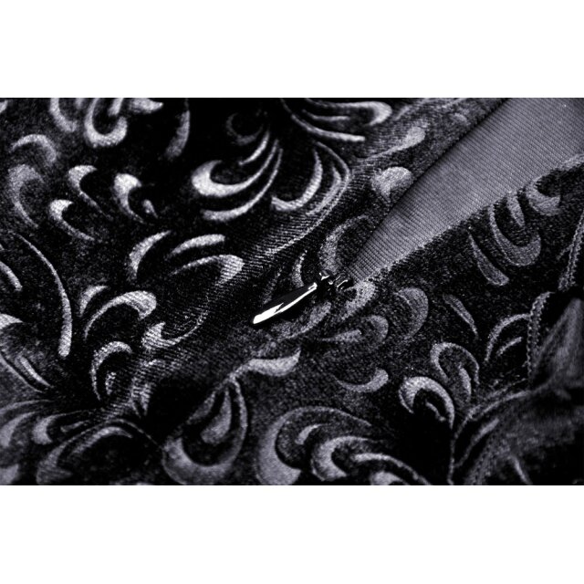 Pencil skirt Haunted Palace with flounces and lace