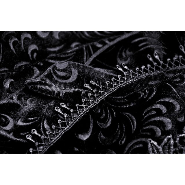 Pencil skirt Haunted Palace with flounces and lace