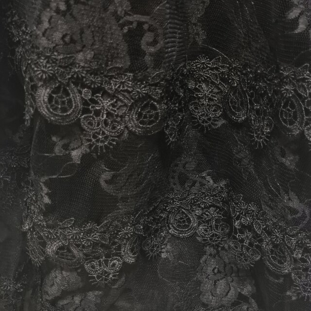 Sinister Gothic Velvet Dress Morticia with Lace