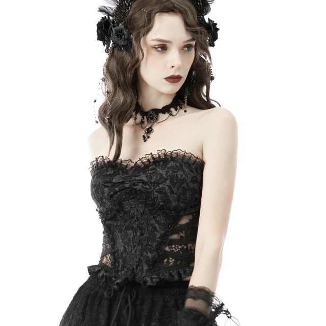 Gothic Korsagen-Top Magdalena XXL