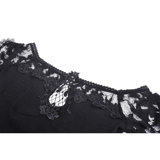 Victorian Goth Shirt Blessed Beauty XS
