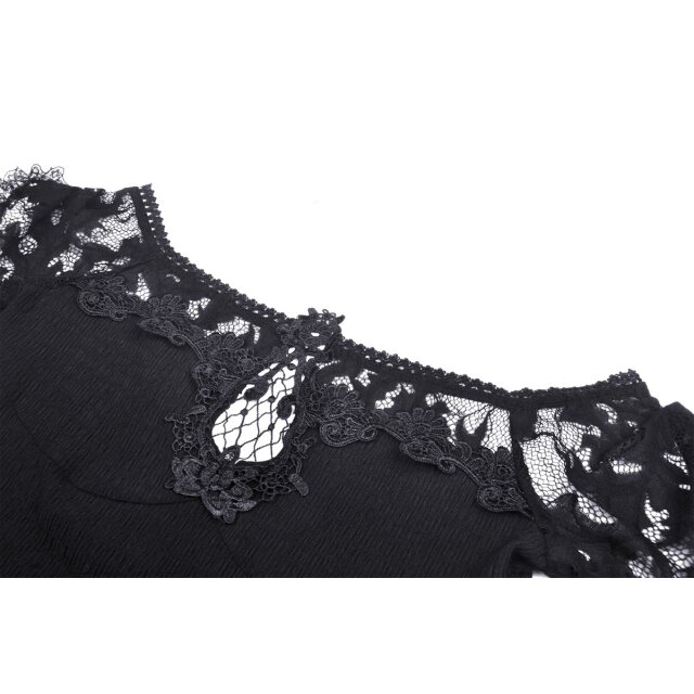 Victorian Goth Shirt Blessed Beauty XS