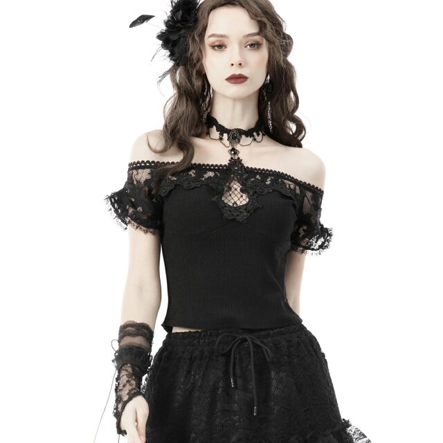 Victorian Goth Shirt Blessed Beauty XXL