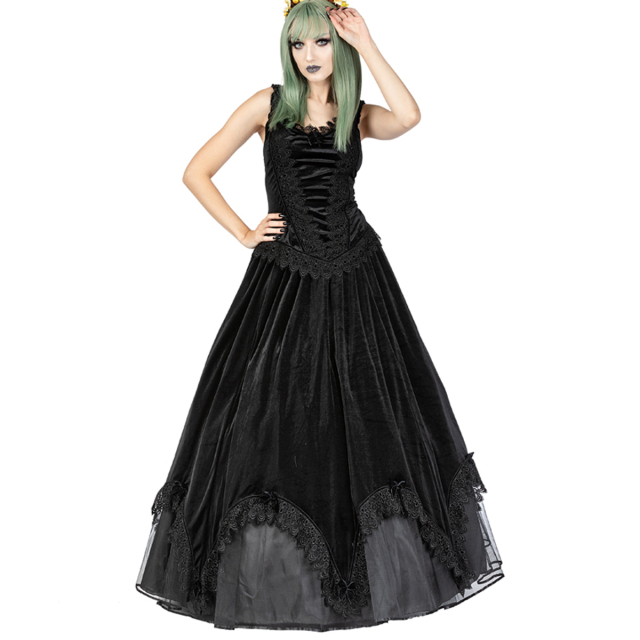 Long Victorian Velvet Skirt Dark Masquerade