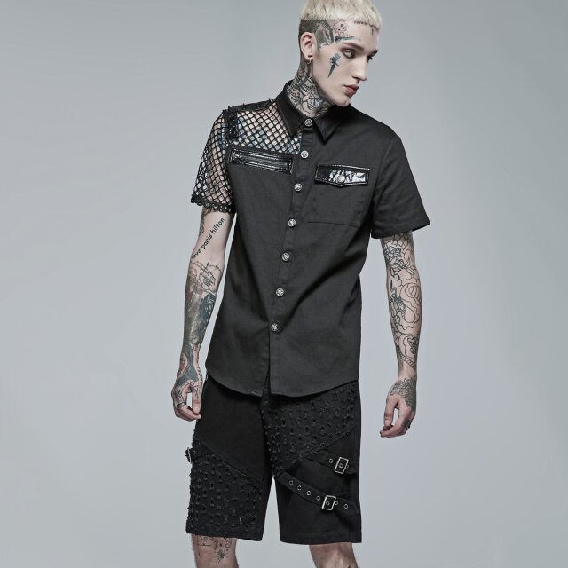 PUNK RAVE Denim Gothic Shorts Zombified