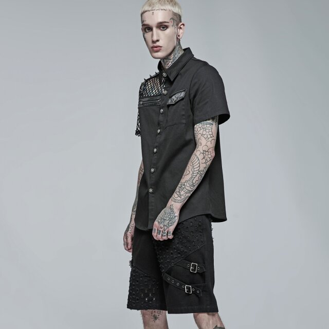 PUNK RAVE Denim Gothic Shorts Zombified