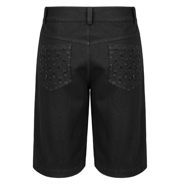 PUNK RAVE Denim Gothic Shorts Zombified