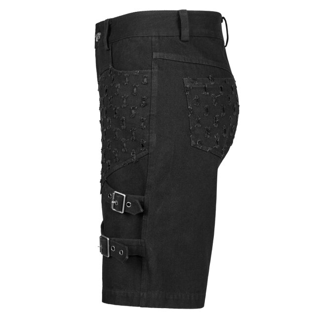 PUNK RAVE Denim Gothic-Shorts Zombified 5XL