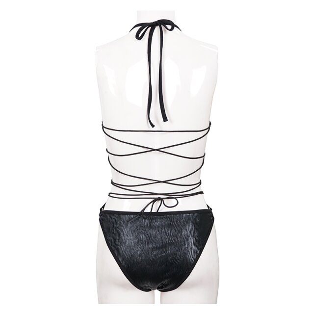 Glamour Gothic Monokini Delphina mit Schnürung 3XL-4XL