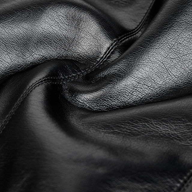 Veggie leather jacket Dark Rider in biker / military style - size: XXL