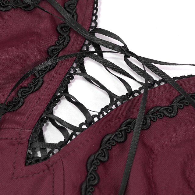Dunkelromantischer, roter Badeanzug Coralie 3XL-4XL