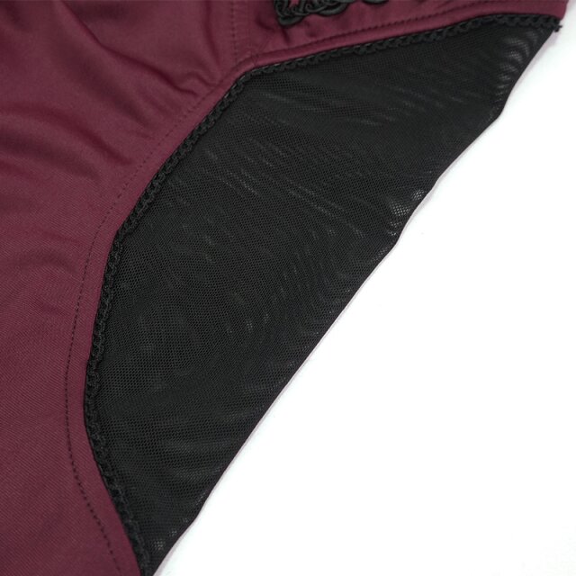 Dunkelromantischer, roter Badeanzug Coralie 3XL-4XL