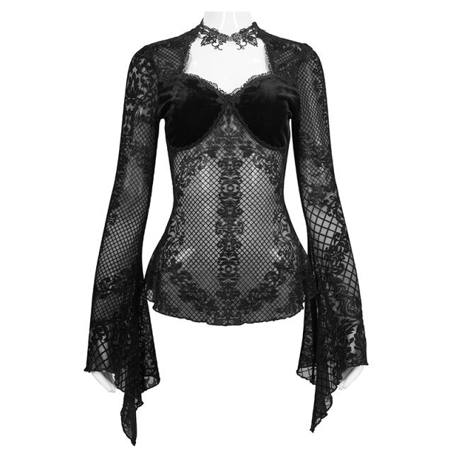 Flocked mesh shirt Supernova