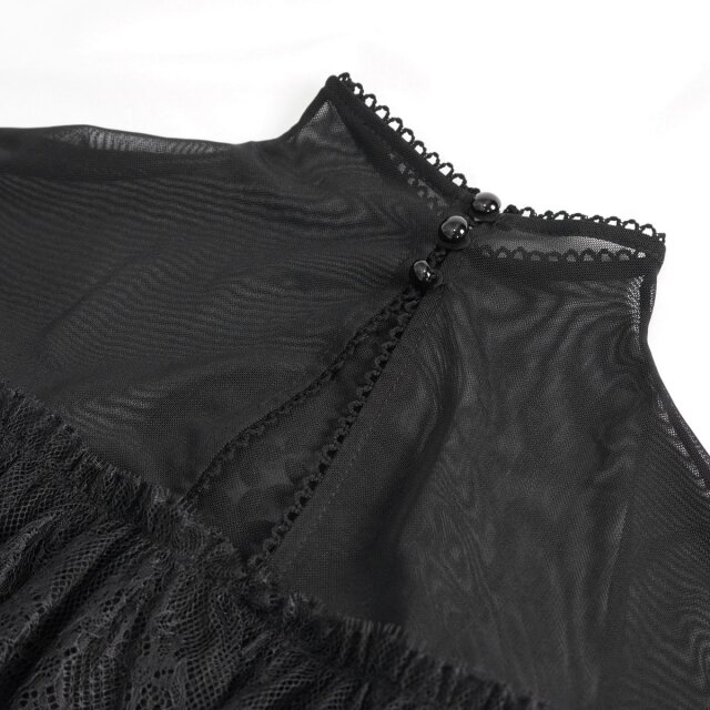Gothic Shirt Raining Stars with Peplum