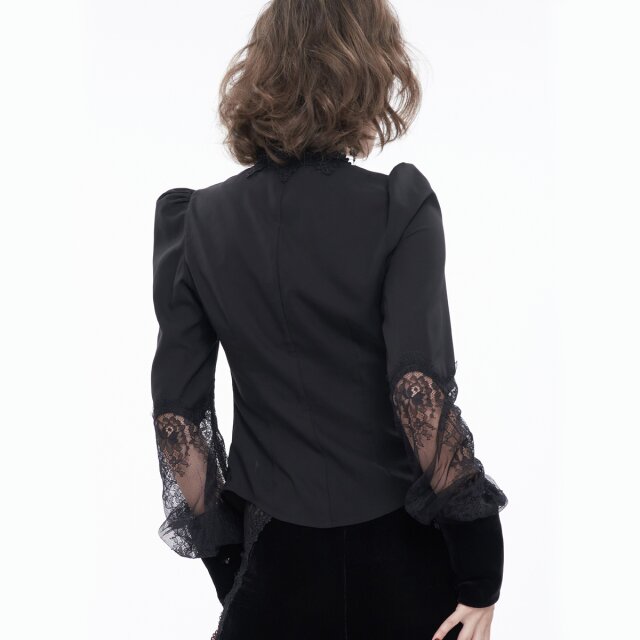 Bluse Moonshine mit Spitzeneinsatz vorne XXL