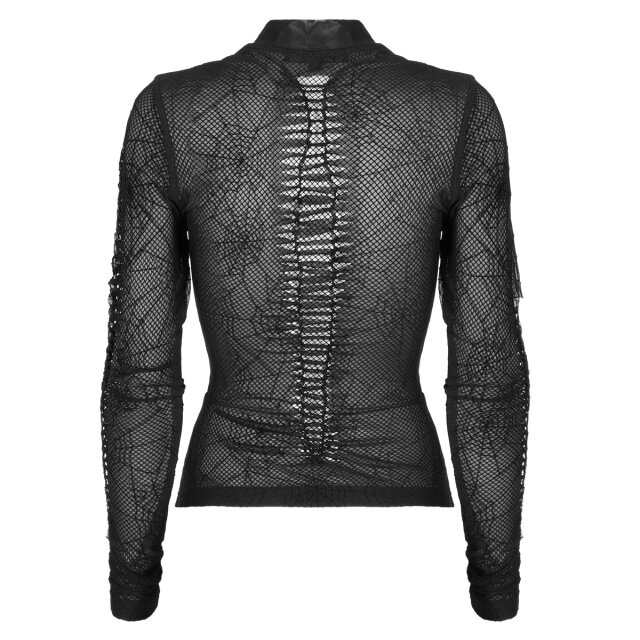 PUNK RAVE Spiderweb Shirt Spectre