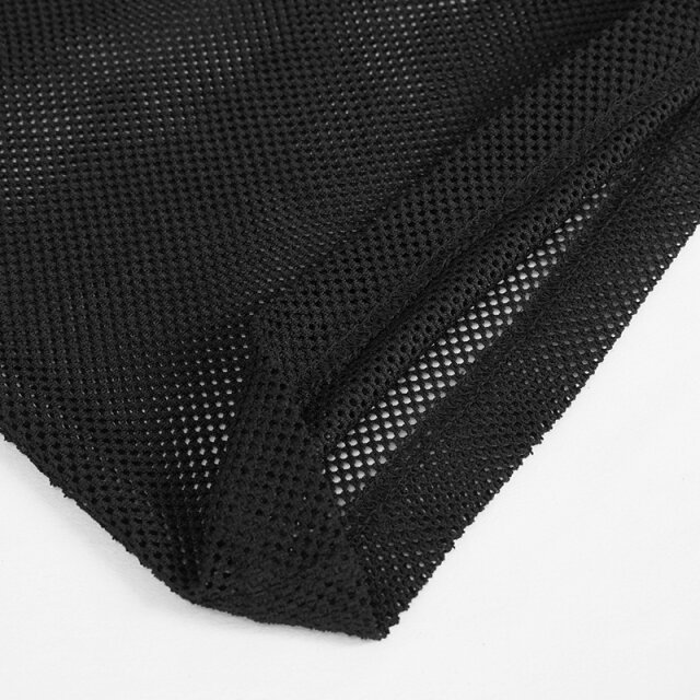 Mens black mesh tank top