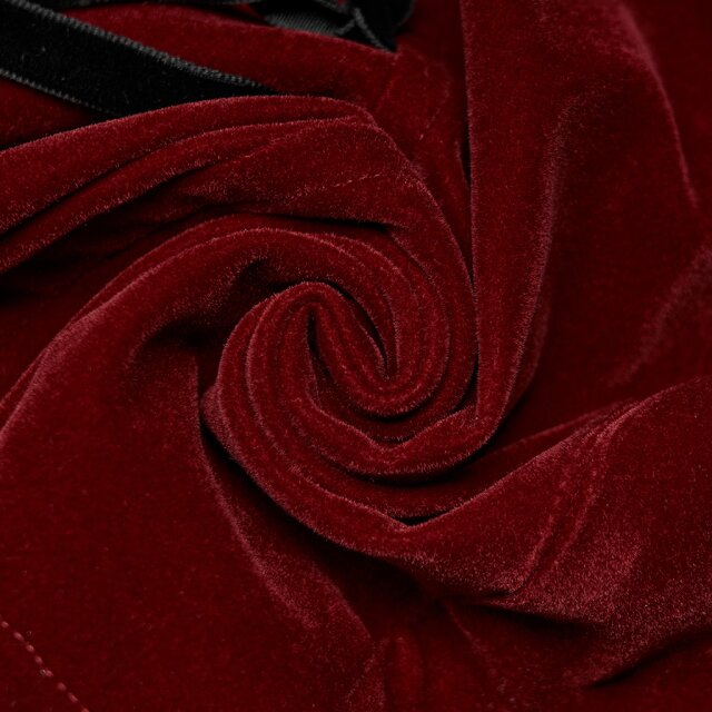 kurze PUNK RAVE Samtjacke Dolly in schwarz oder rot XS rot