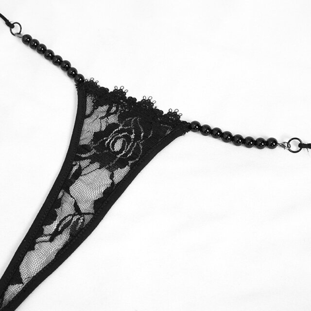 Dessous Set Nightfall aus Spitzen-BH und Tanga XL-XXL