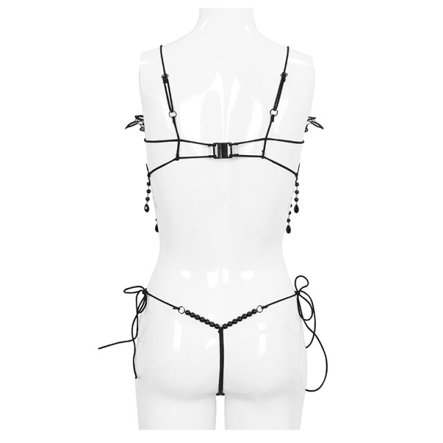 Dessous Set Nightfall aus Spitzen-BH und Tanga XL-XXL