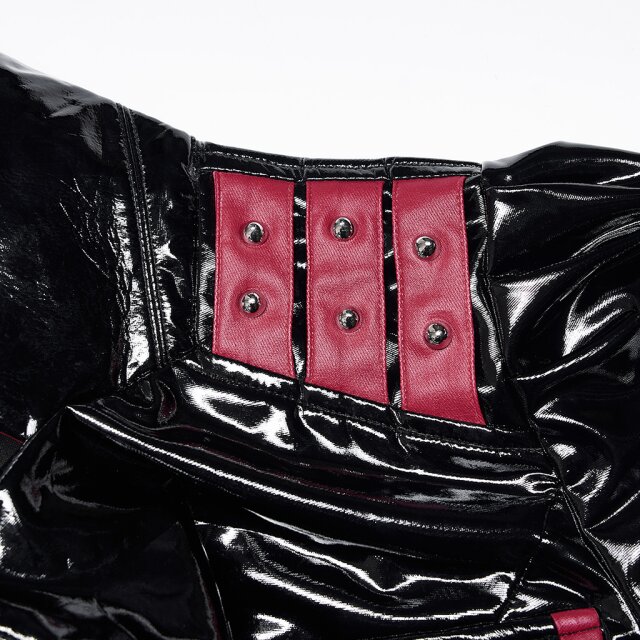 Uniform Vinyl Peplum Jacket Commandetta