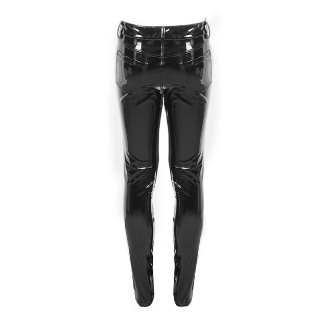 Devil Fashion Lack-Hose Chaos mit Netz und Nieten 3XL