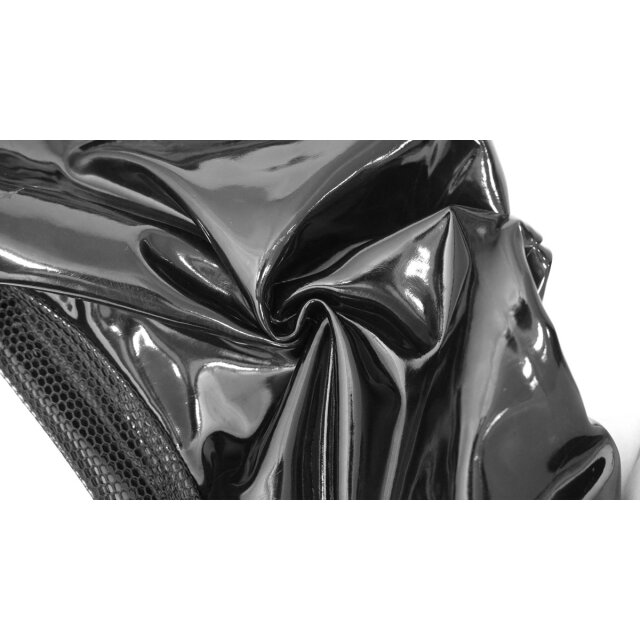 Devil Fashion Lack-Hose Chaos mit Netz und Nieten 3XL