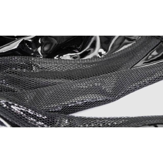 Devil Fashion Lack-Hose Chaos mit Netz und Nieten 3XL