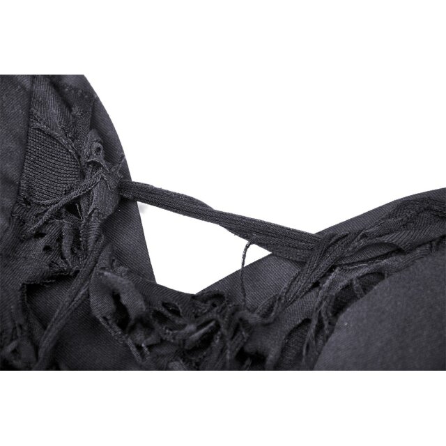 Gothic Corsage Dress Witching Hour with fringes and tatters