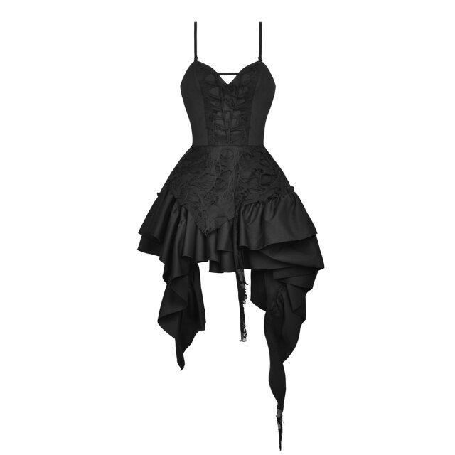 Gothic Corsage Dress Witching Hour with fringes and tatters