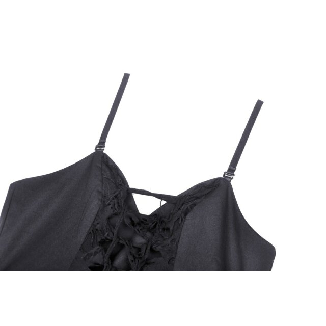 Gothic Corsage Dress Witching Hour with fringes and tatters