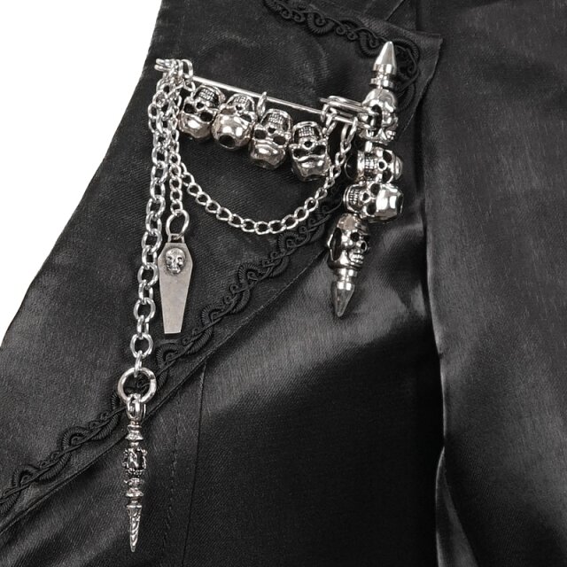 Long Shiny Gothic Coat Stardust