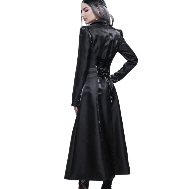 Long Shiny Gothic Coat Stardust