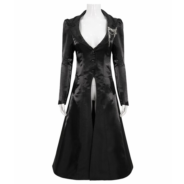 Long Shiny Gothic Coat Stardust