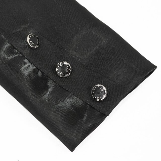 Long Shiny Gothic Coat Stardust