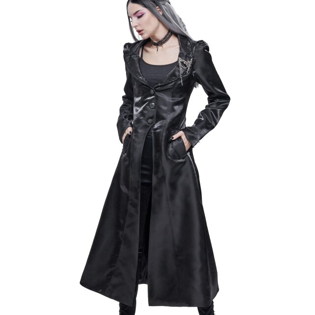 Long Shiny Gothic Coat Stardust