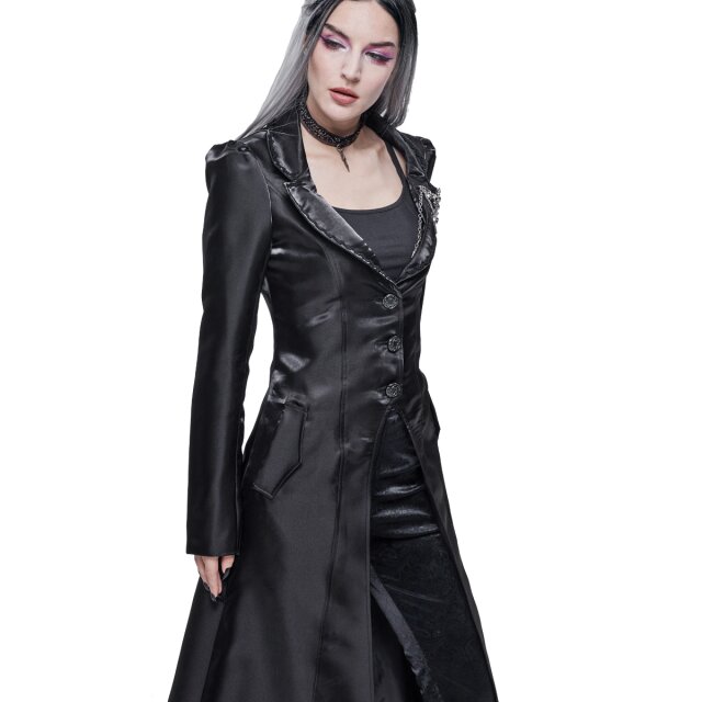 Long Shiny Gothic Coat Stardust