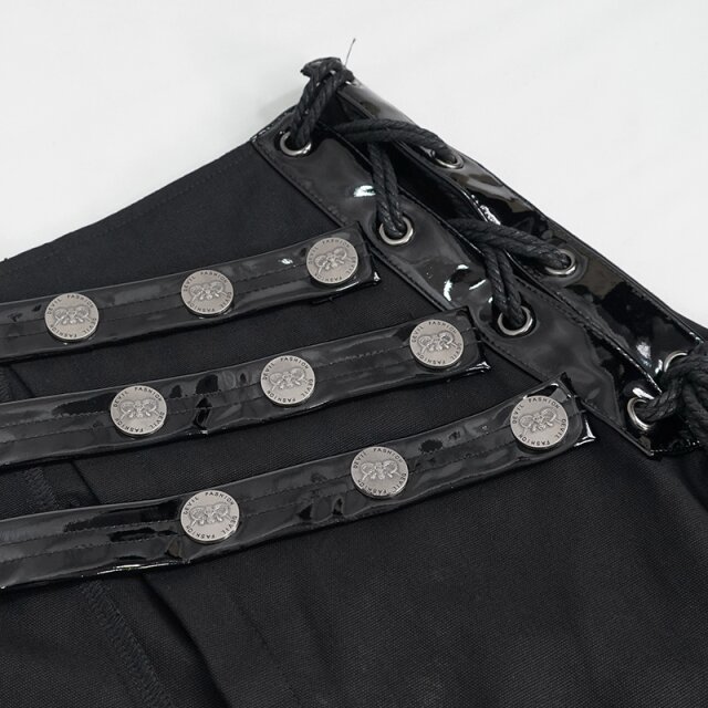 Schurz / Kilt Grim Reaper mit Lack-Gurten 4XL-5XL