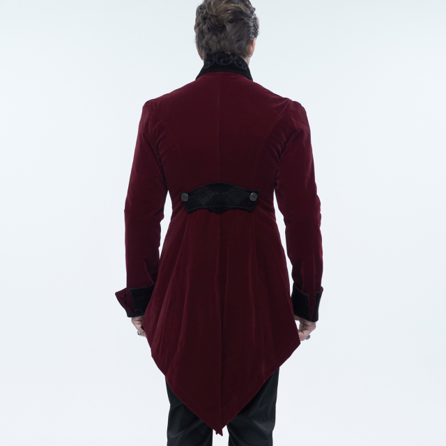 Red velvet tailcoat Fitzgerald