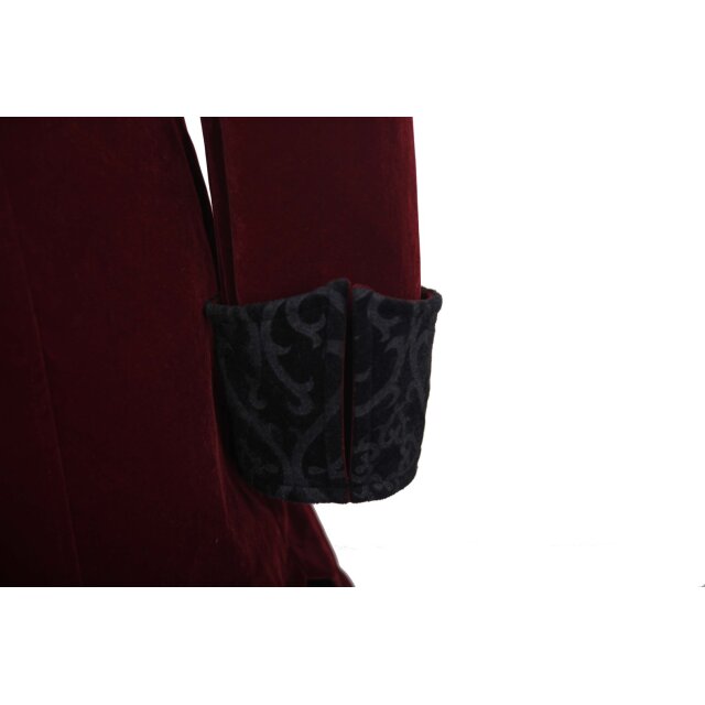 Red velvet tailcoat Fitzgerald - size: S
