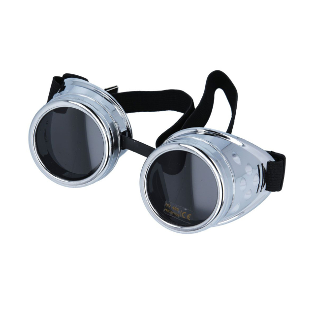 Steampunk / Cyber Goggles silver or black