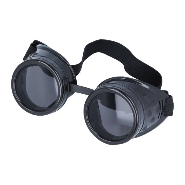 Steampunk / Cyber Goggles silver or black