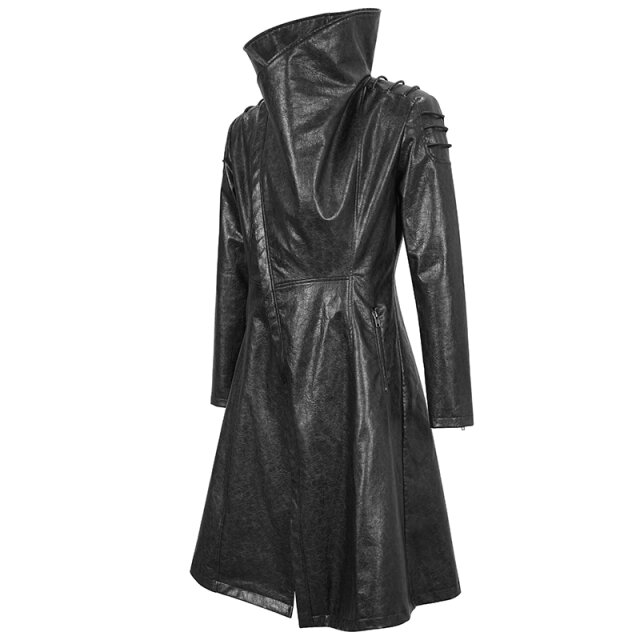 Faux Leather Gothic Coat Space Eater